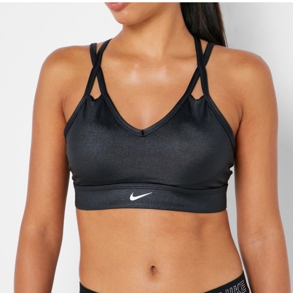 Nike Other - Excellent Condition Nike Dazzle Sports Bra Black Large